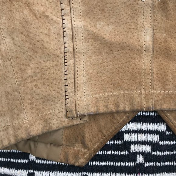 vtg suede altered vest - Picture 12 of 13